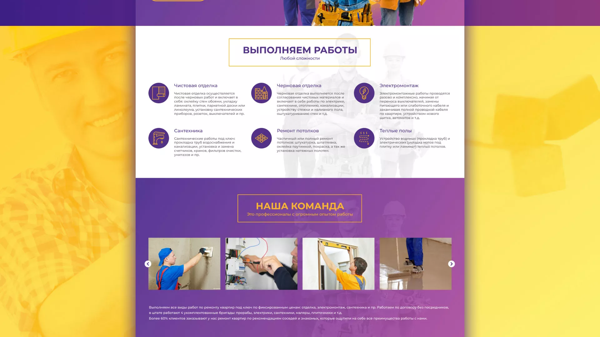 Разработка сайта строительной компании «Милана-Строй» в Малгобеке