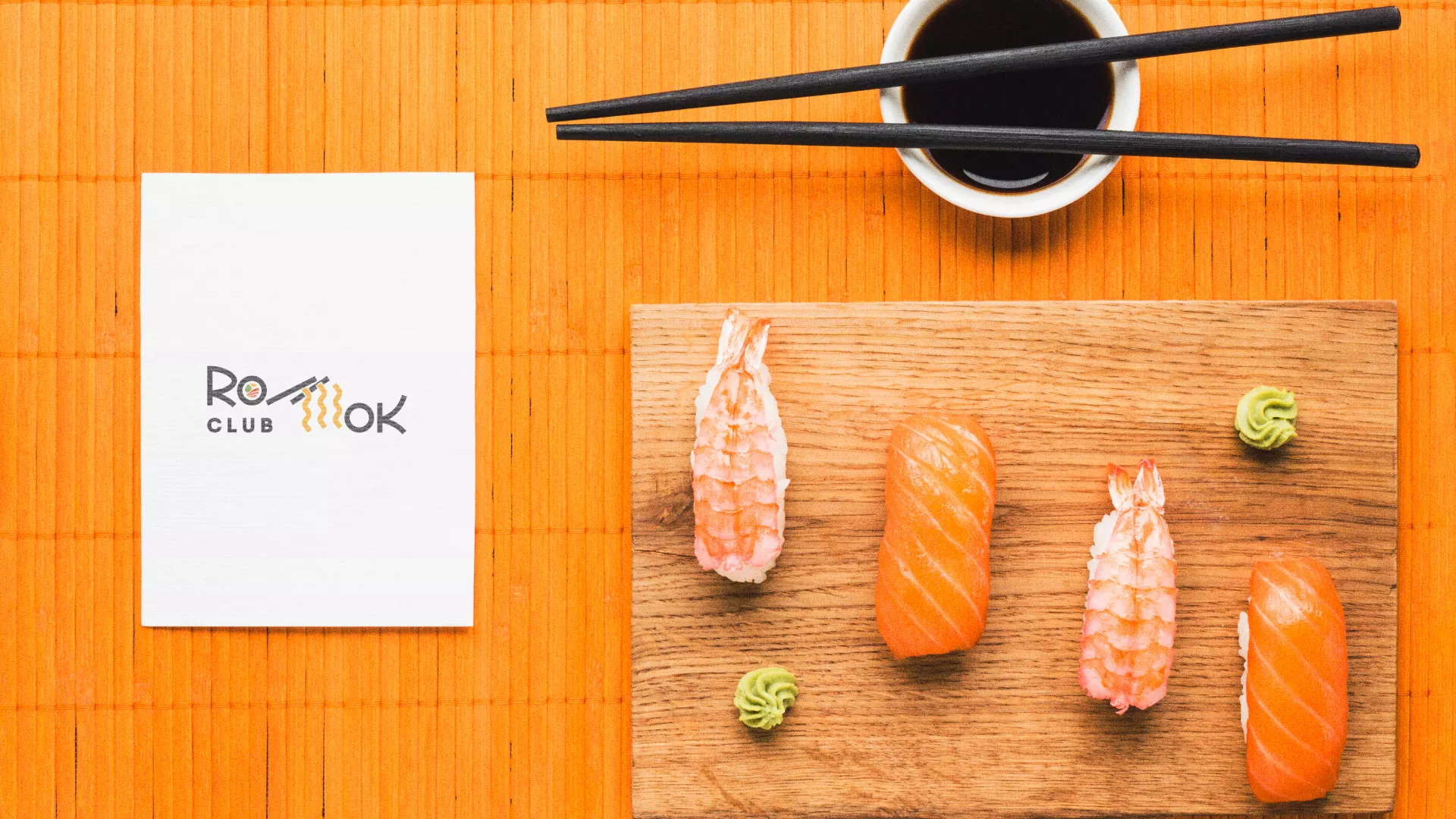 Создание логотипа суши-бара «Roll Wok Club» в Малгобеке
